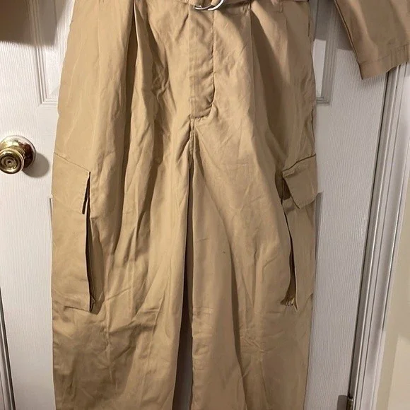 Levi’s Khaki Camel Belted Flight Suit XL - Picture 9 of 10